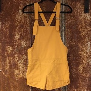 Yellow Denim Overalls